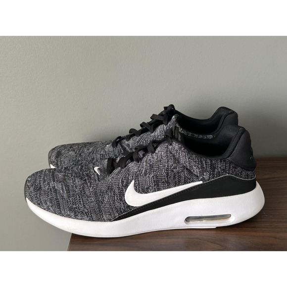 Nike Air Max Modern Flyknit Shoes Mens Size 14 Black White Running Sneakers - Picture 4 of 7